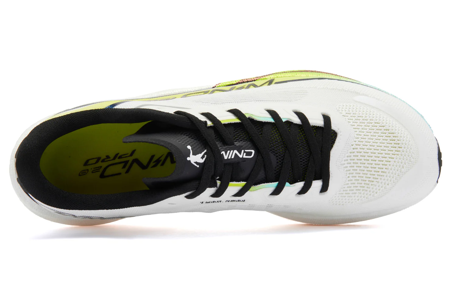 QIAODAN Wind-Running 2.0 PRO Running Shoes 'Jordan White Lime Green' - Image 4