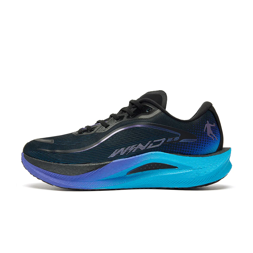 QIAODAN Wind-Running 2.0 Running Shoes 'Black Purple'