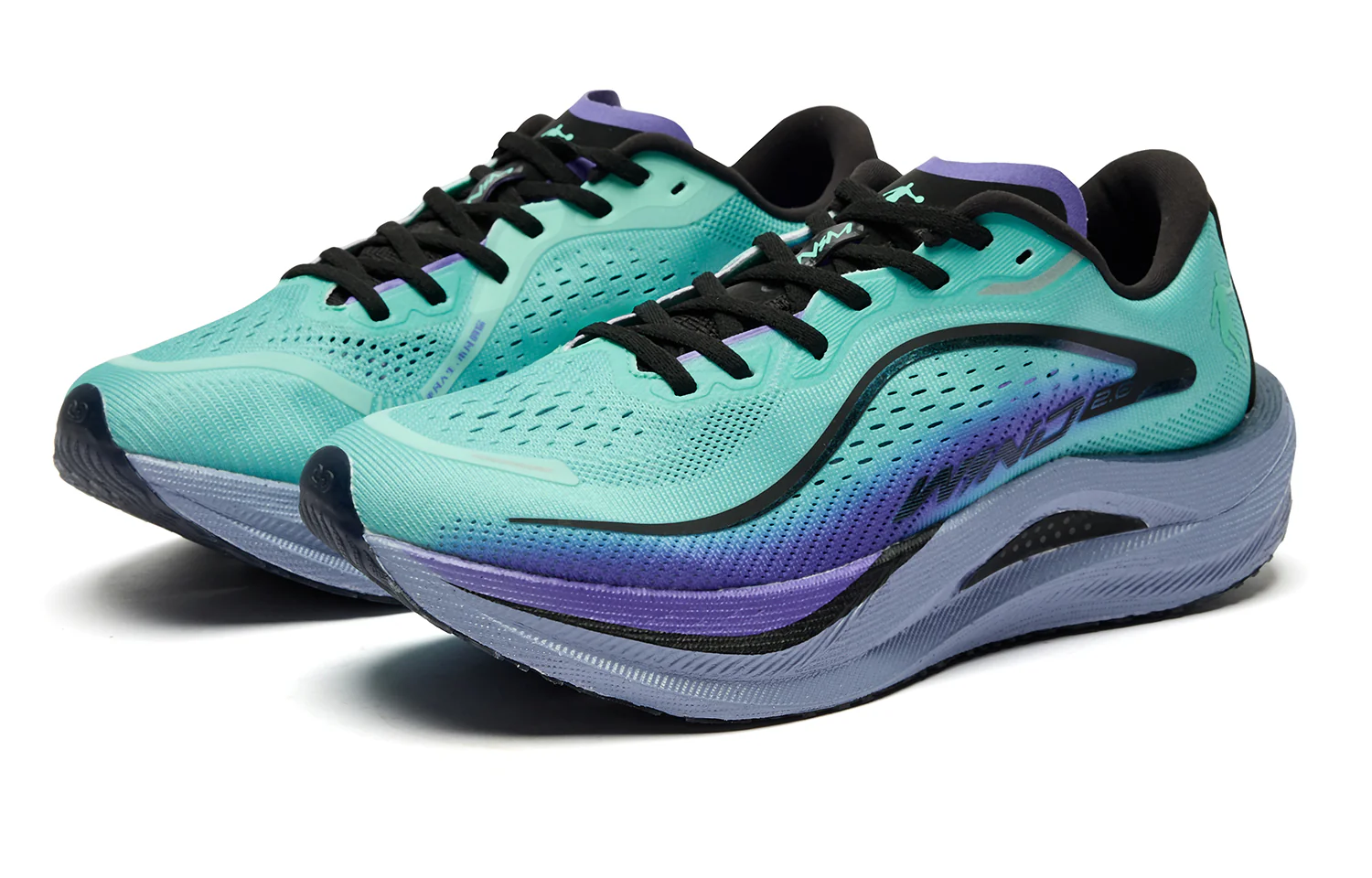 QIAODAN Wind-Running 2.0 Running Shoes 'Cirrus Blue' - Image 3