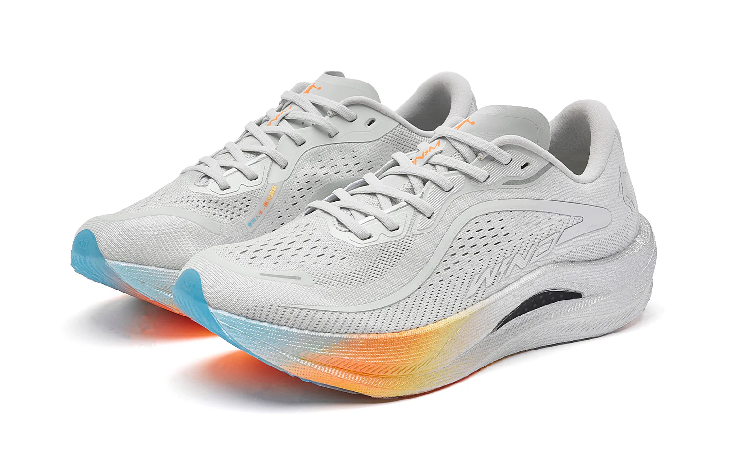 QIAODAN Wind-Running 2.0 Running Shoes 'Gray Silver' - Image 3