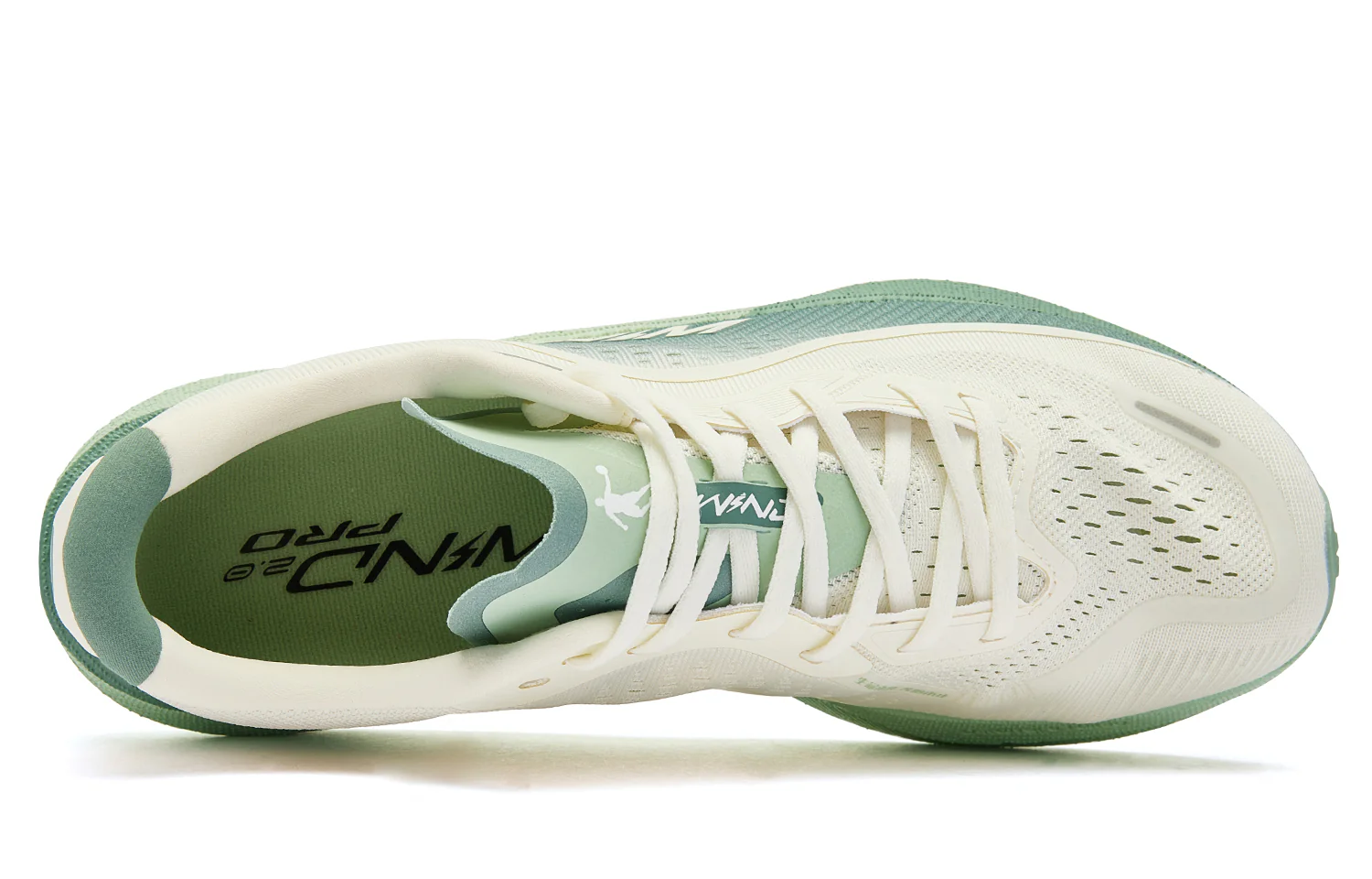 QIAODAN Wind-Running 2.0 Running Shoes 'Ivory Jade Green'「Women」 - Image 4