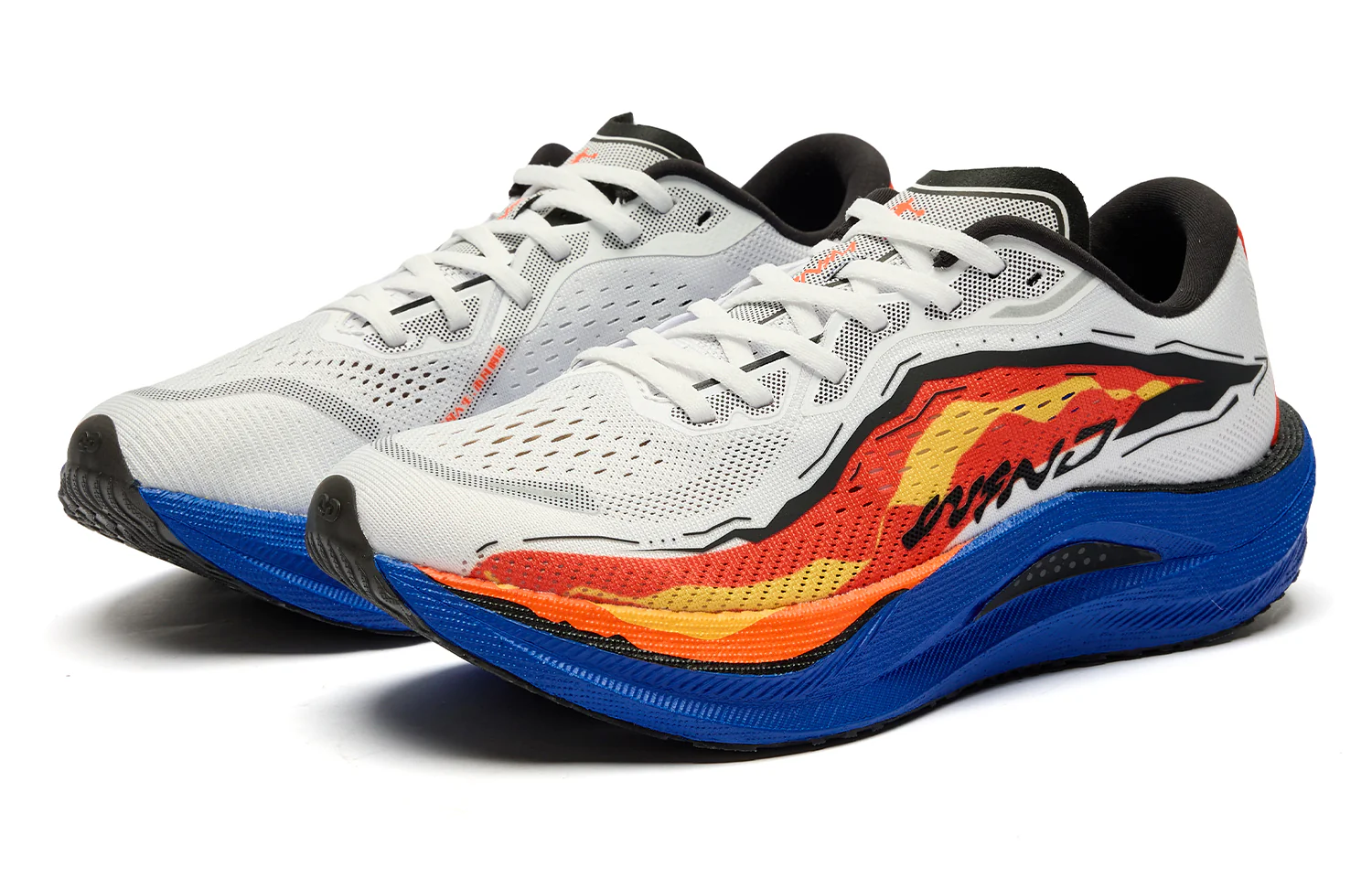 QIAODAN Wind-Running 2.0 Running Shoes 'Jordan White Dazzling Blue' - Image 3