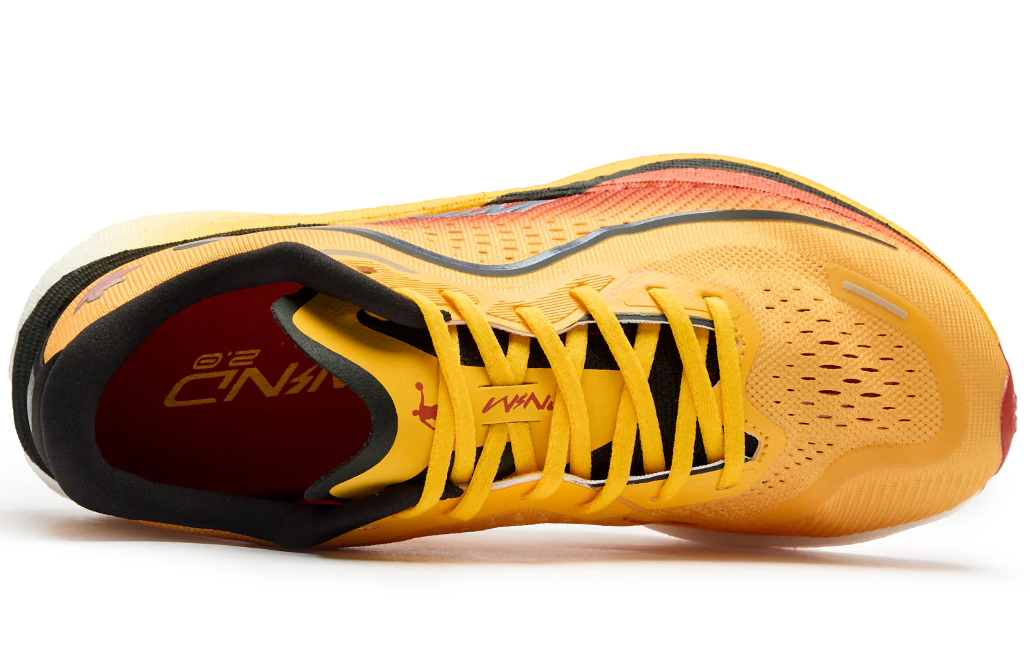 QIAODAN Wind-Running 2.0 Running Shoes 'Yellow Orange' - Image 4