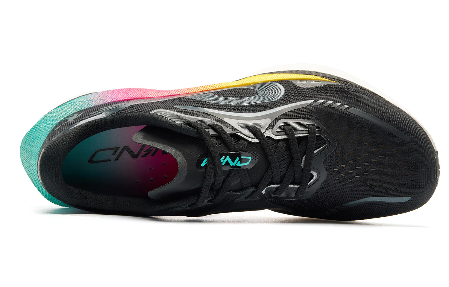 QIAODAN Wind-Running 3.0 Running Shoes 'Black White' - Image 4