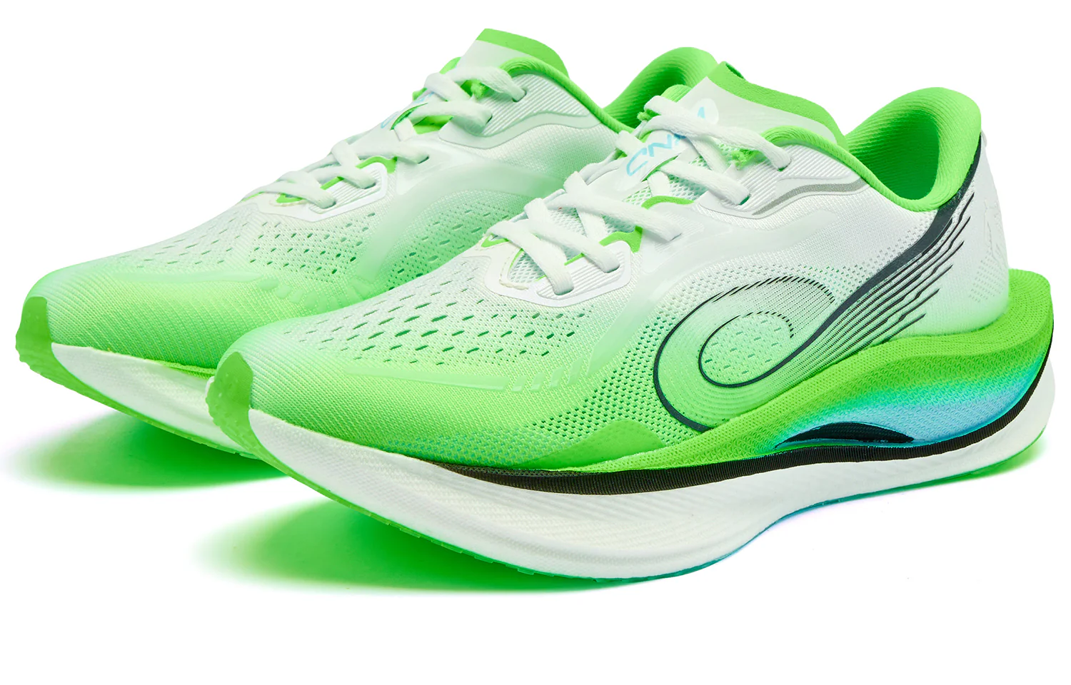 QIAODAN Wind-Running 3.0 Running Shoes 'Jordan White Bright Green' - Image 3
