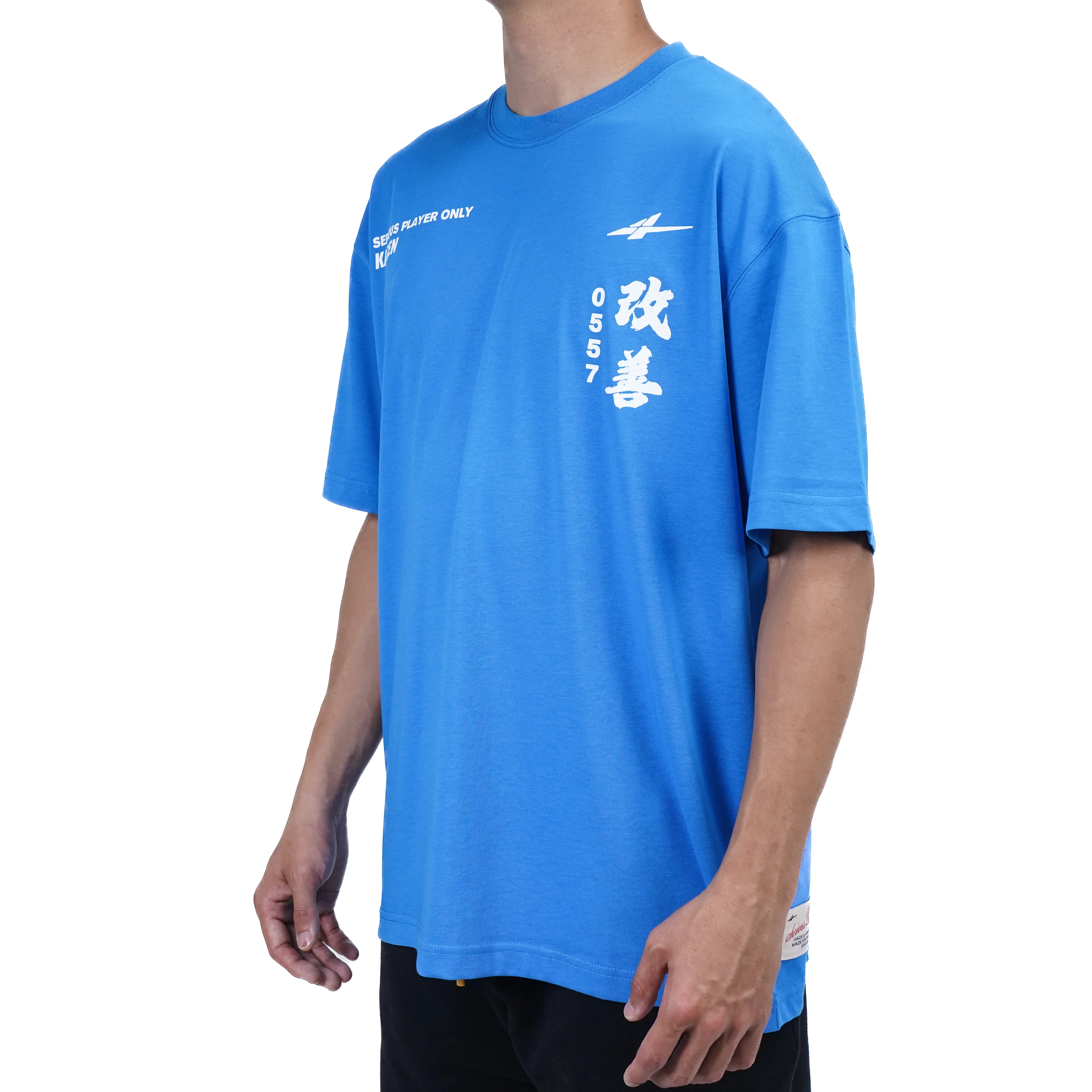 Serious Player Only Everyday Oversize Cut Short Sleeves Tee Kaizen Blue - Image 3
