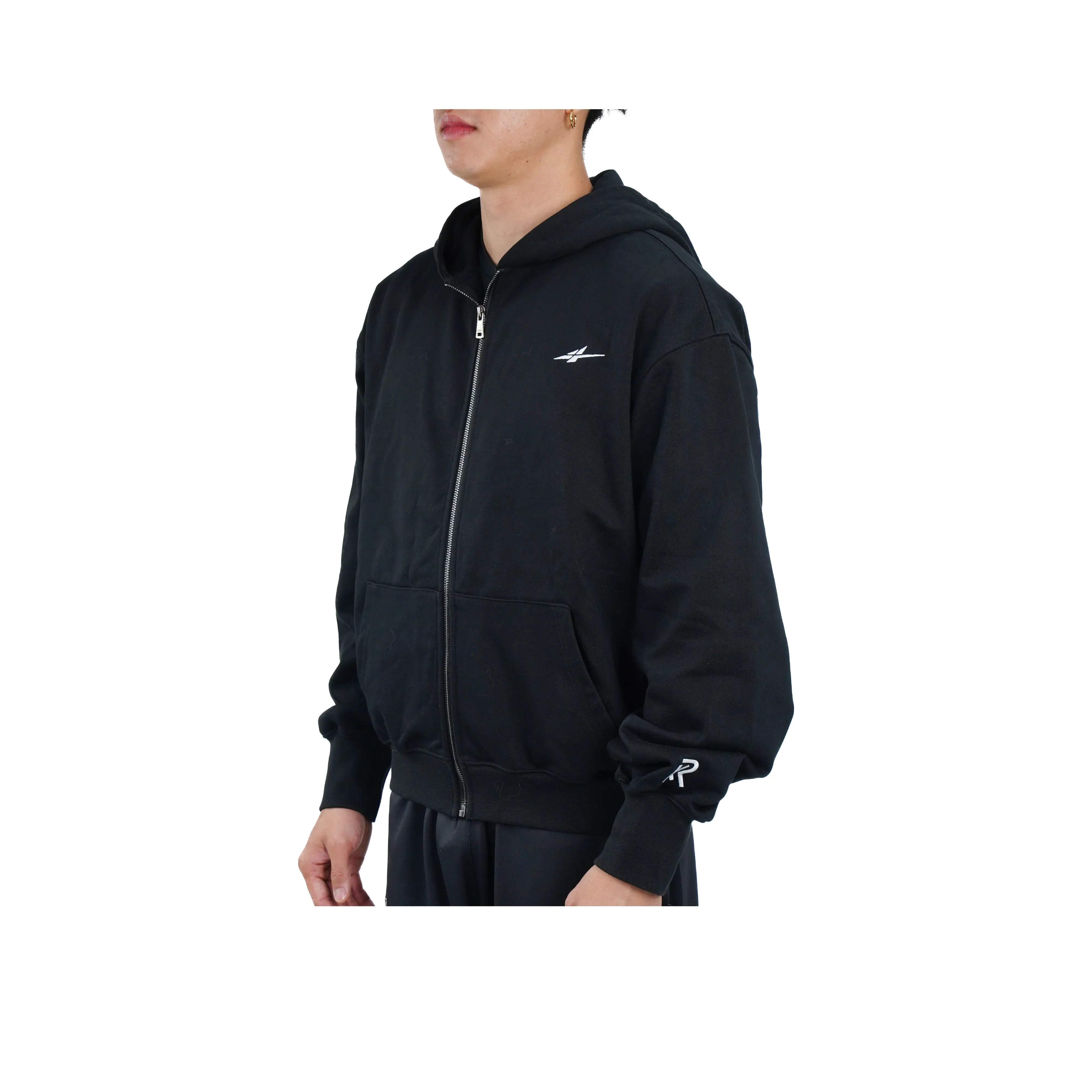 Serious Player Only Lightweight Zip Hoodie KR Black - Image 3