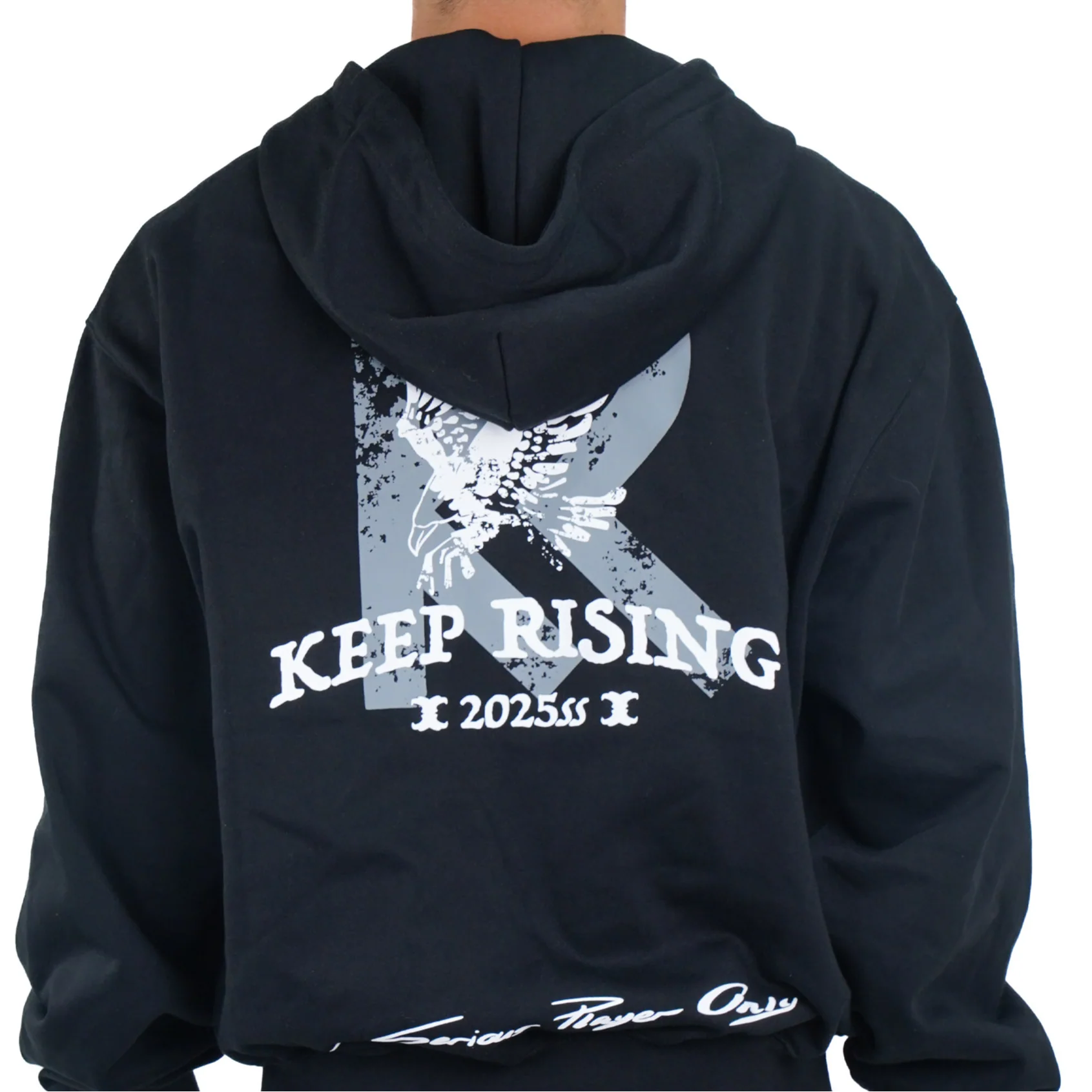 Serious Player Only Lightweight Zip Hoodie KR Black - Image 7