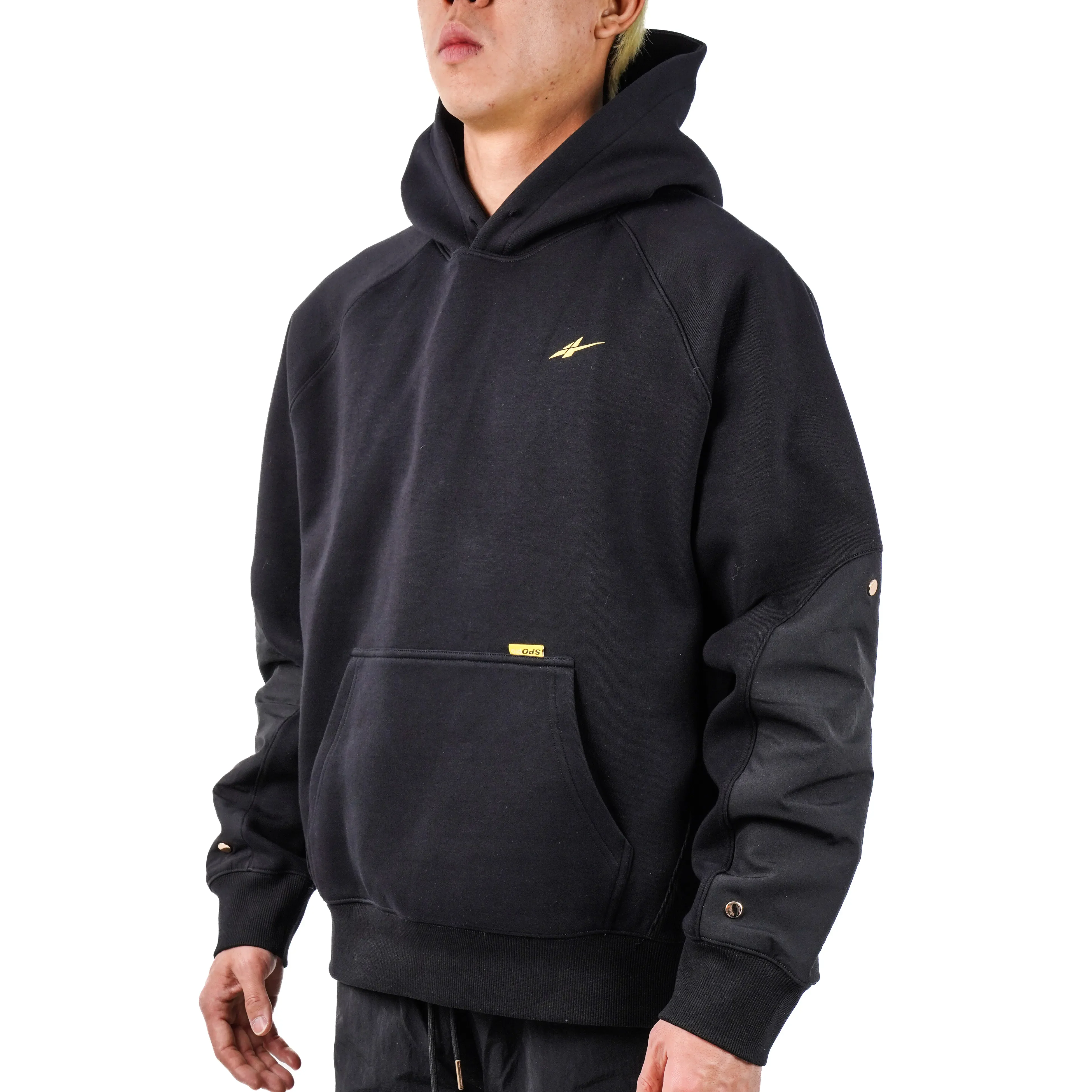 Serious Player Only x KR Pullover Hoodie Black - Image 4