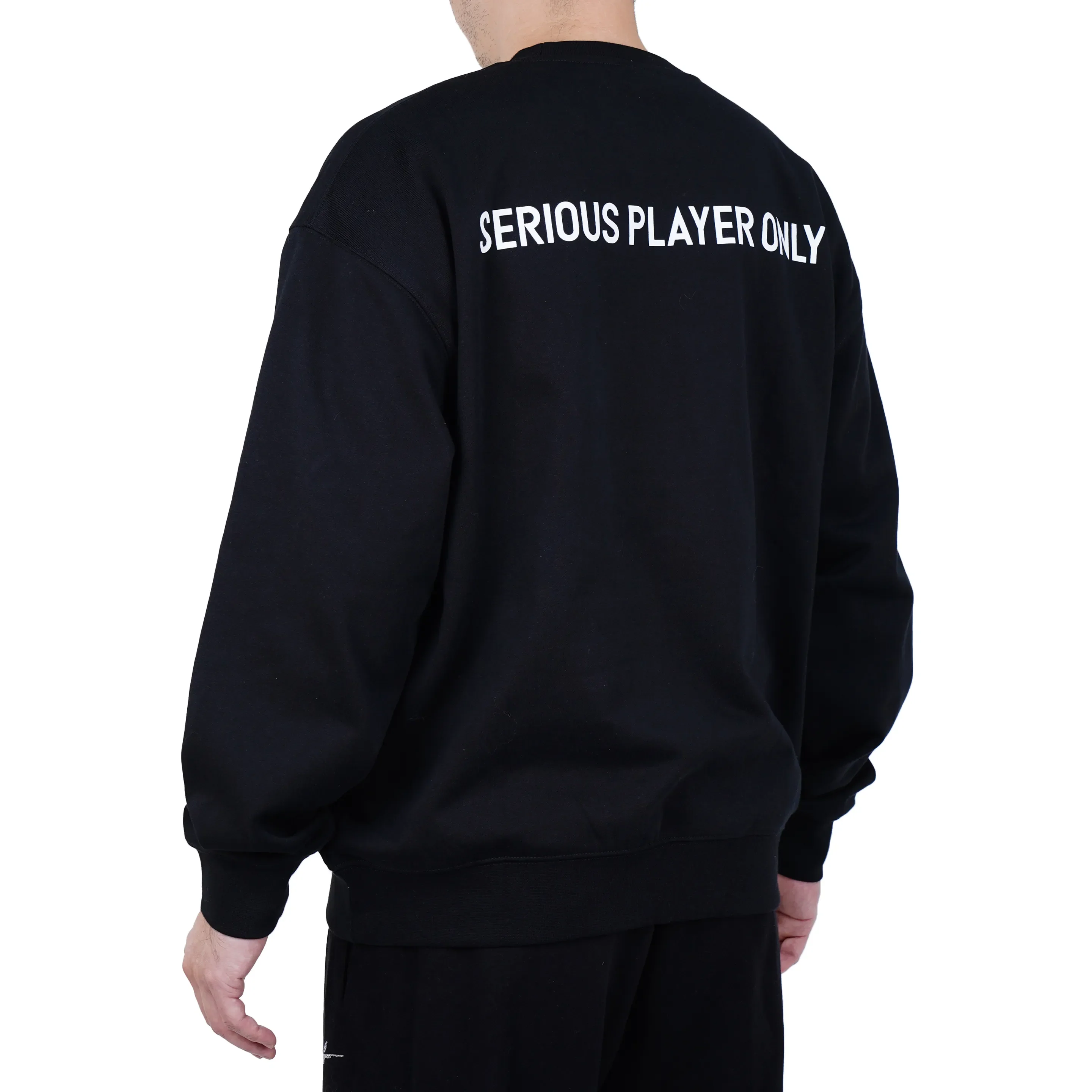 Serious Player Only x KR Pullover Sweatshirt Black - Image 5