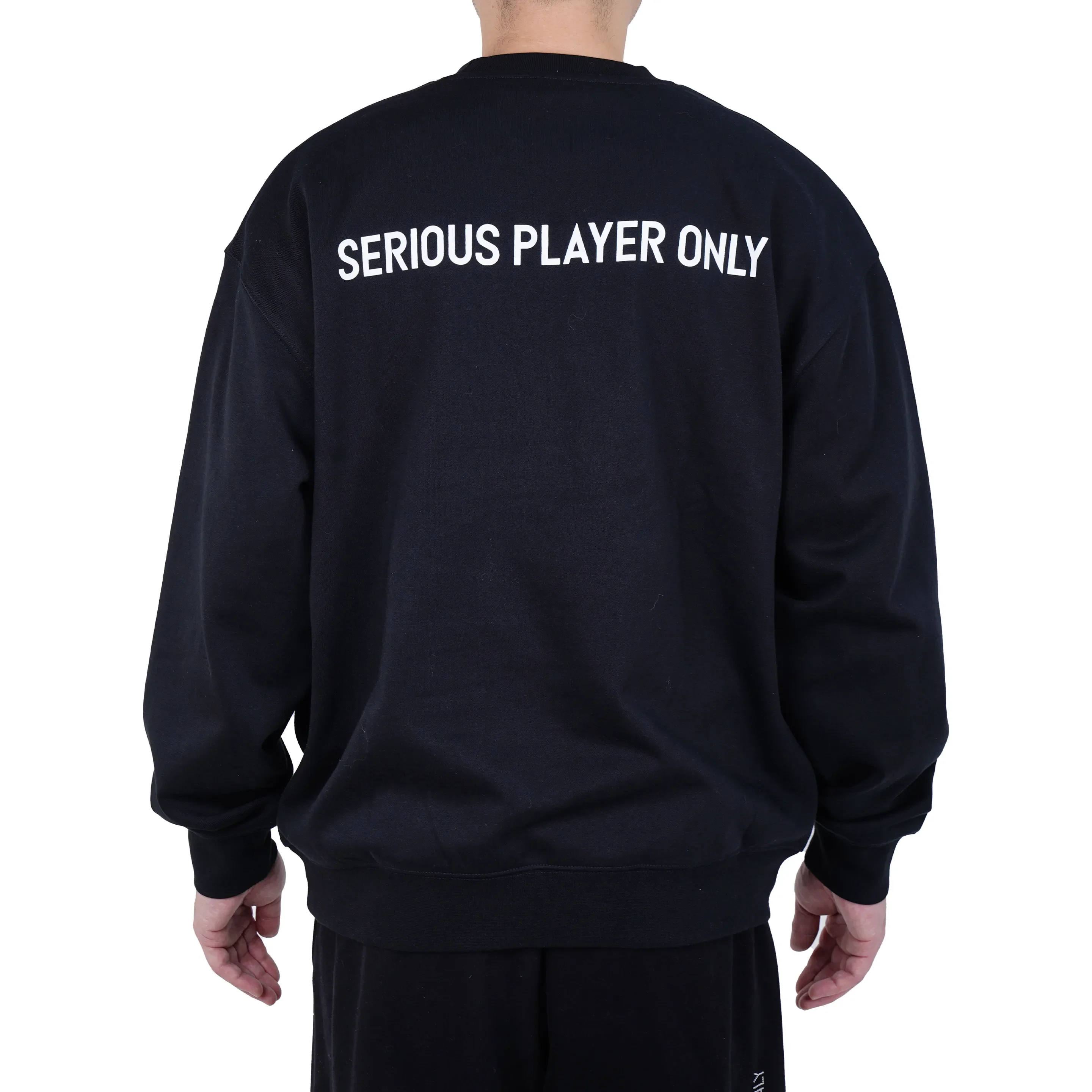 Serious Player Only x KR Pullover Sweatshirt Black - Image 6