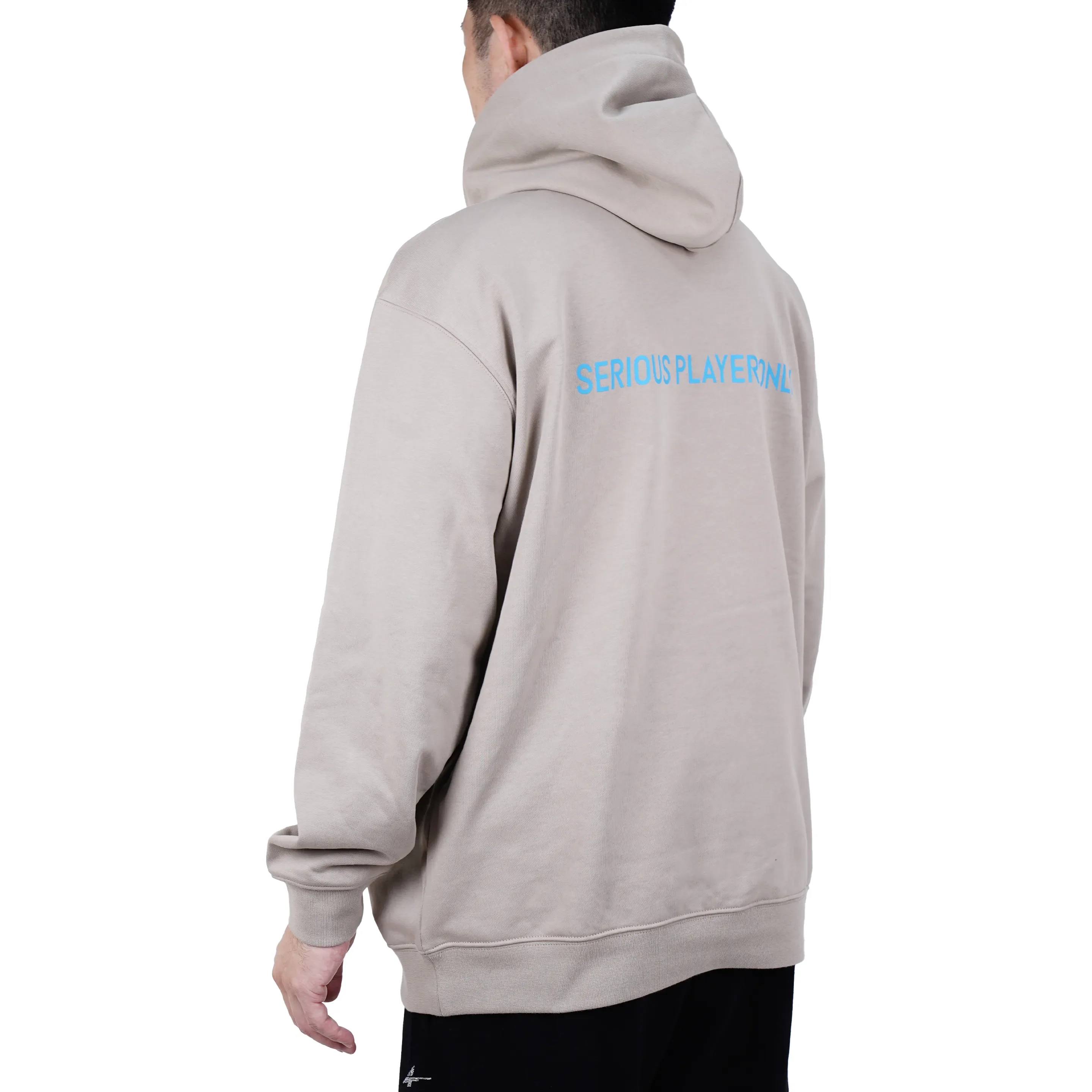 Serious Player Only x XAIVIAN Lightweight Pullover Hoodie Khaki - Image 5