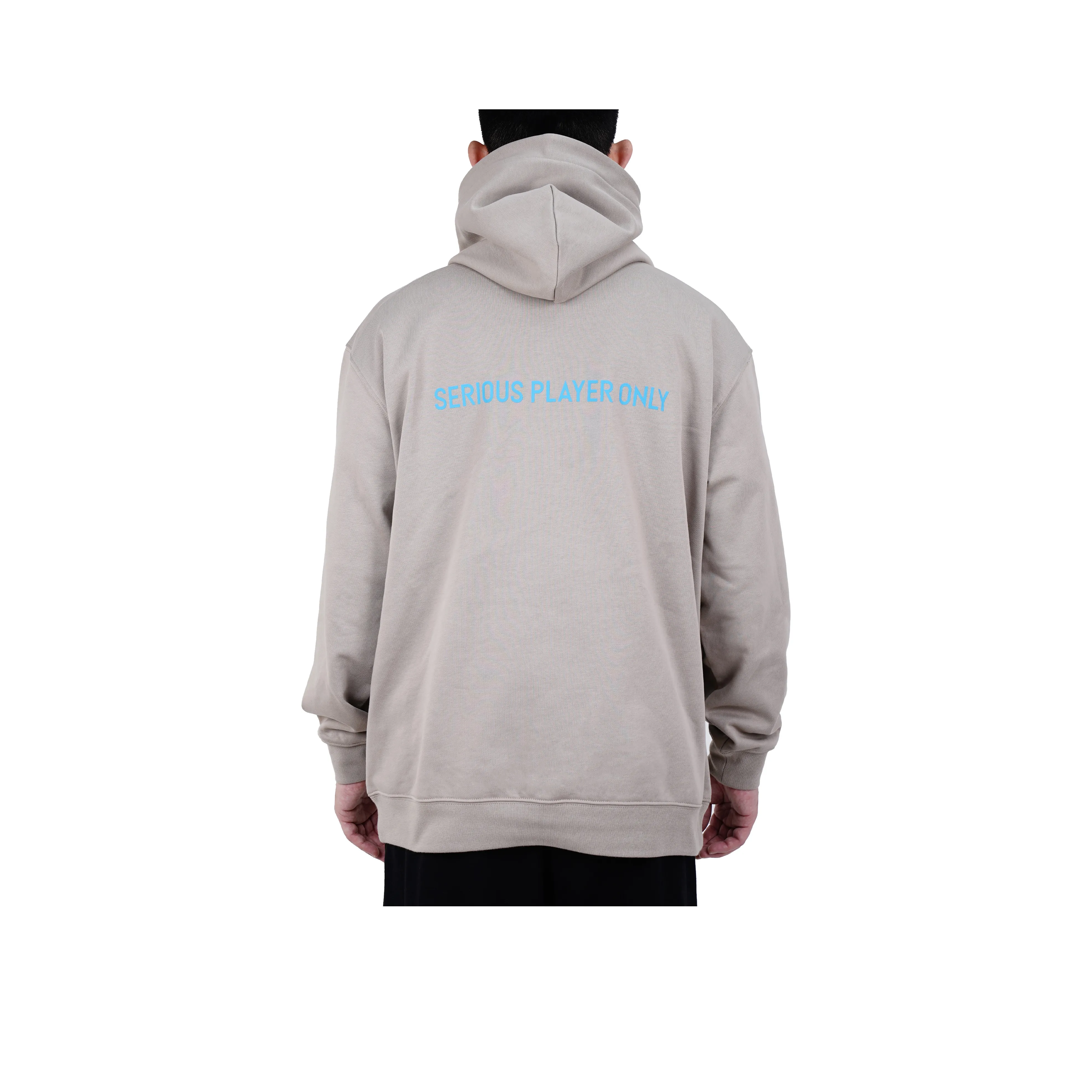 Serious Player Only x XAIVIAN Lightweight Pullover Hoodie Khaki - Image 6
