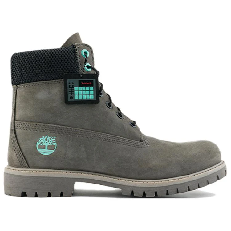 Timberland PREMIUM Crew Martin Boot Medium Heel Mens Gray - Image 2