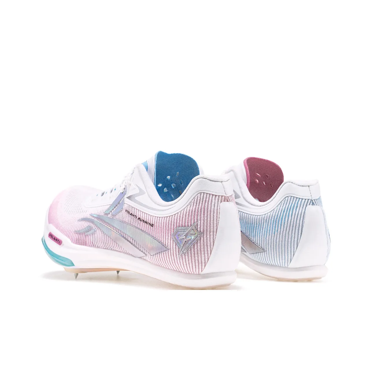 Volanti Rocket Air Cushion Spike Shoes 'Blue/Pink Mismatch' - Image 5