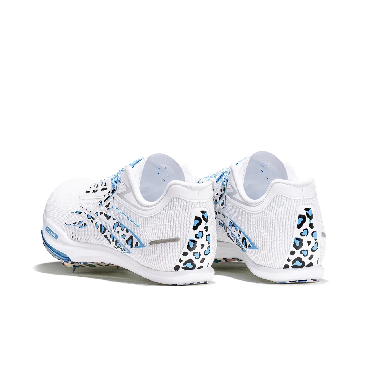 Volanti Rocket Air Cushion Spike Shoes 'Leopard Blue Diamond' - Image 5