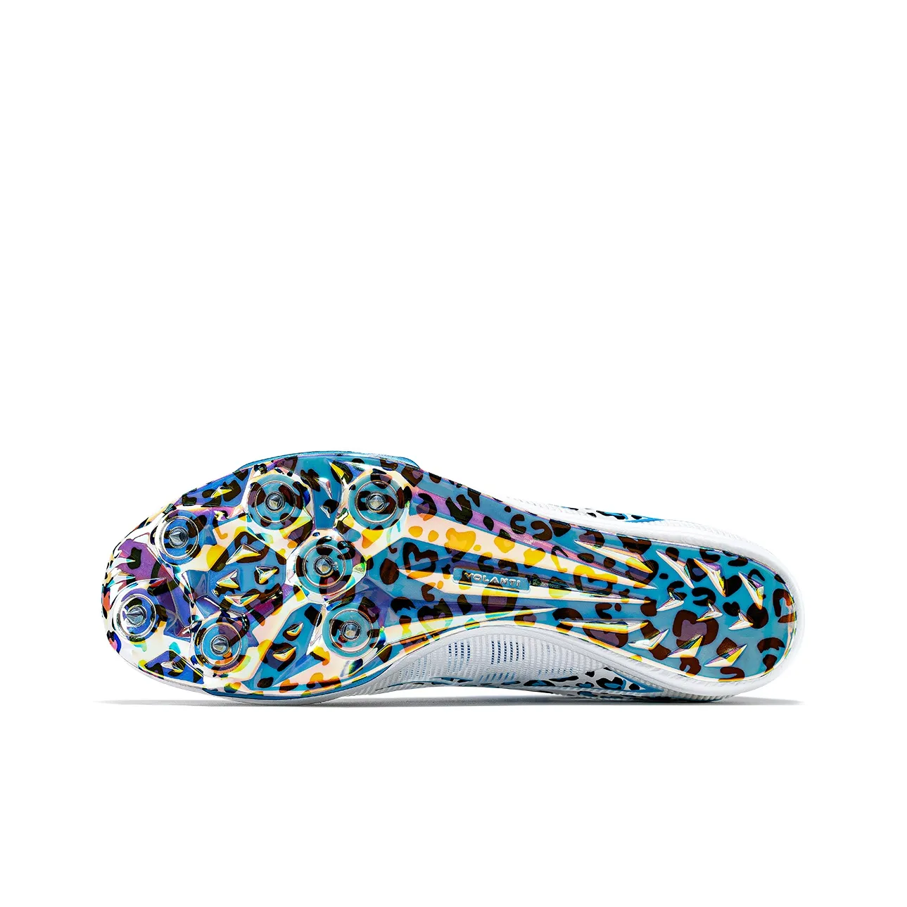 Volanti Rocket Air Cushion Spike Shoes 'Leopard Blue Diamond' - Image 7